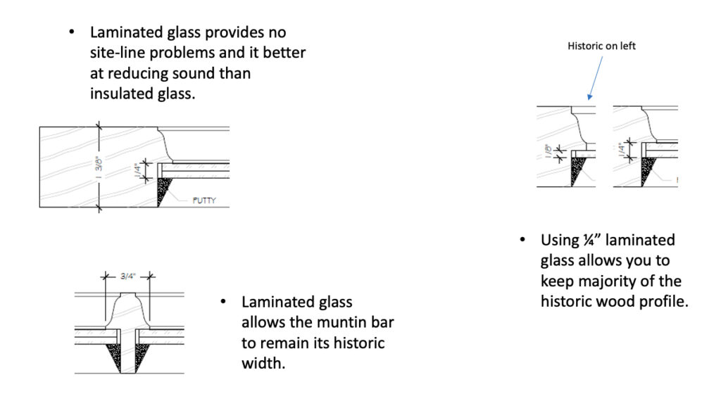 Why you can't use insulated glass on historic windows. 